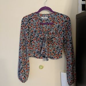 Floral crop top
